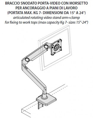 Braccio Snodato Porta Video